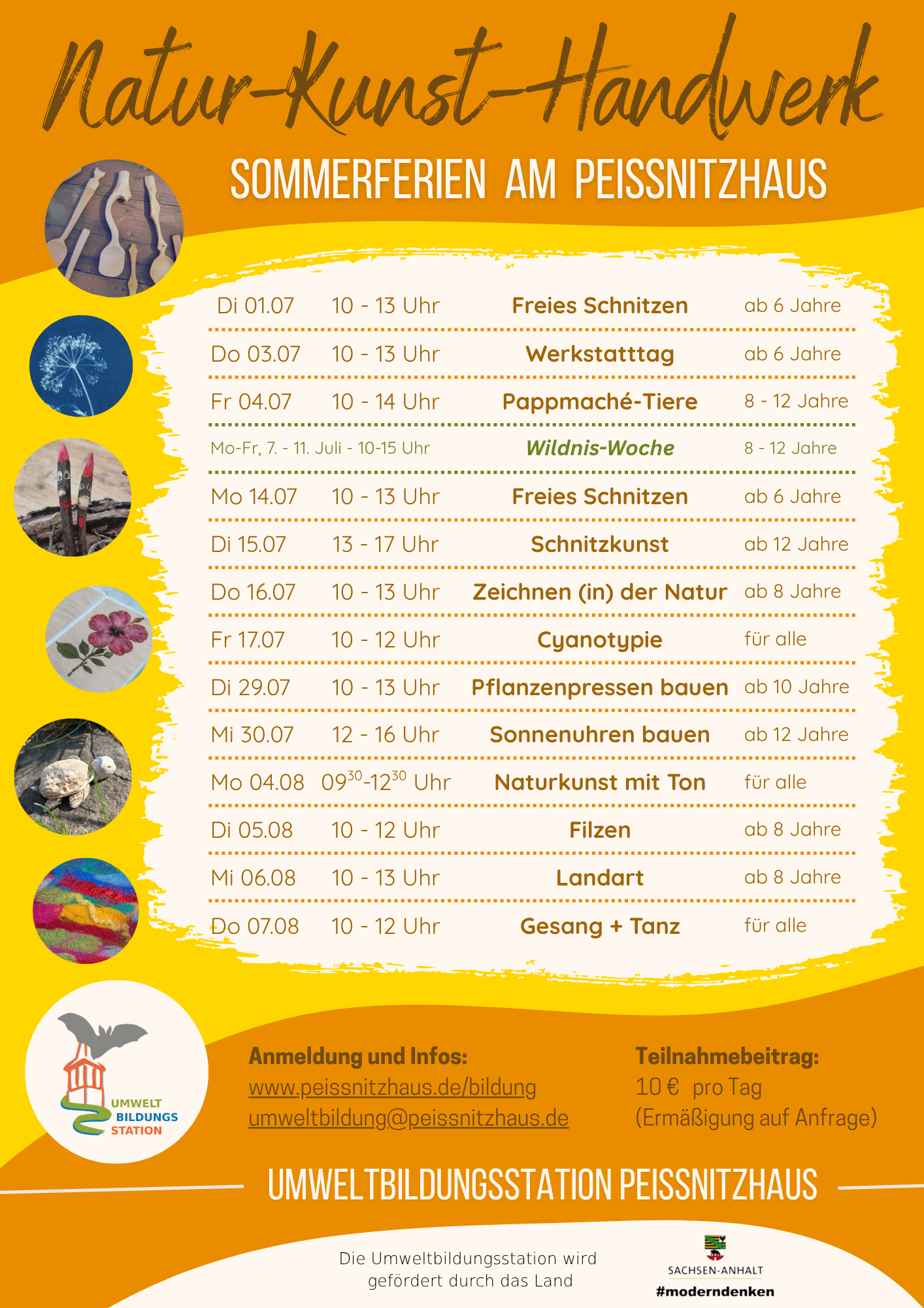 Sommerferien Poster NaturKunstHandwerk 2025